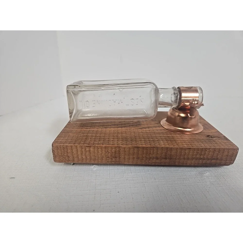 Vintage Domestic Sewing‎ Machine Co Bottle Wall Bud Vase Rustic Farmhouse Sconce
